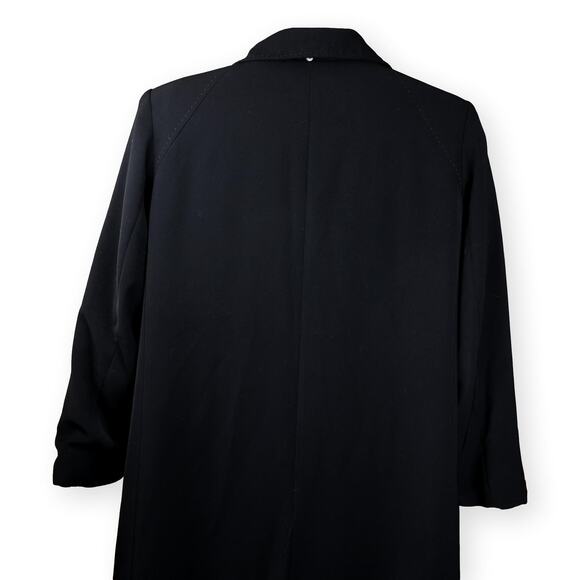 Gallery Woman Black Overcoat | Women’s 16W | Removable Liner Long Coat - Picture 10 of 12